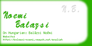 noemi balazsi business card